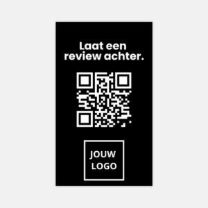 QR code kaart standaard (Zwart)