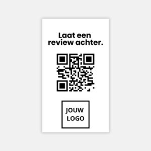 QR code kaart standaard (Wit)